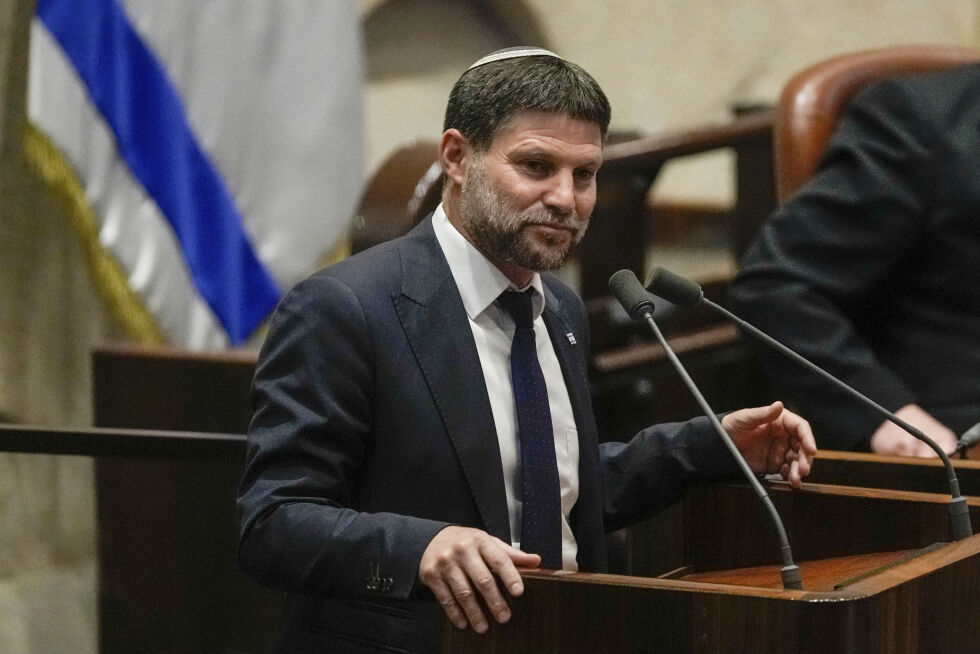Israels finansminister Bezalel Smotrich advarer mot å belønne gisseltaking.
 Foto: AP Photo/Maya Alleruzzo, File/NTB