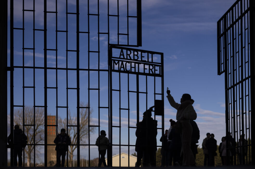 TYSKLAND: Nazistenes konsentrasjonsleir Sachsenhausen fotografert på Den internasjonale Holocaustdagen 27. januar 2025.
 Foto: NTB / AP / Markus Schreiber