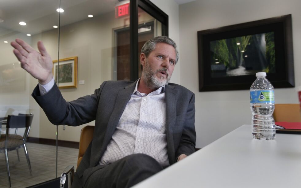 Liberty University President Jerry Falwell Jr. ønsker å åpne universitetet igjen for studenter som har vært i isolasjon siden virusutbruddet.
 Foto: Steve Helber/NTB Scanpix
