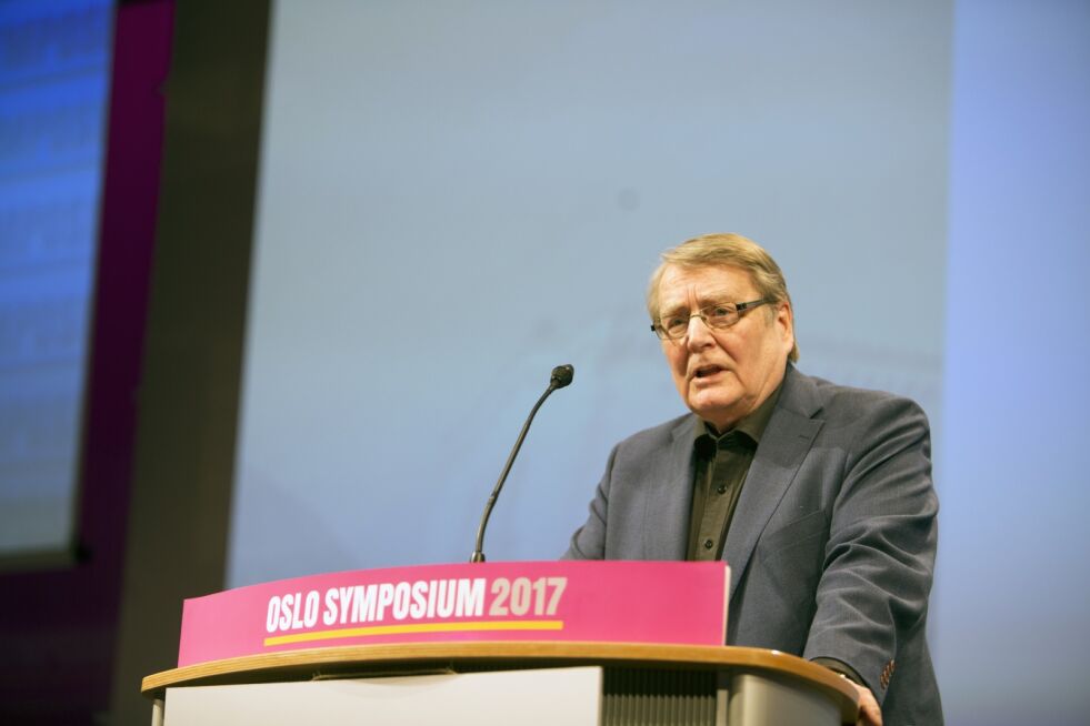 Frank Søgaard talte på Oslo Symposium 2017.
 Foto: Marion Haslien