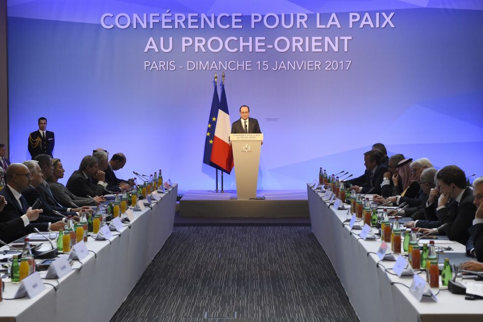 Paris-konferansen: – President Hollandes Midtøsten-konferanse var strengt tatt bare en oppvisning i juks, – et politisk fata morgana i EU-stil, skriver Michal Rachel Suissa.
 Foto: Ap