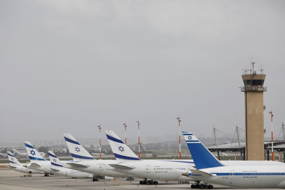 Ben Gurion Airport, Tel Aviv, Israel.
 Foto: AP Photo/Ariel Schalit/NTB.