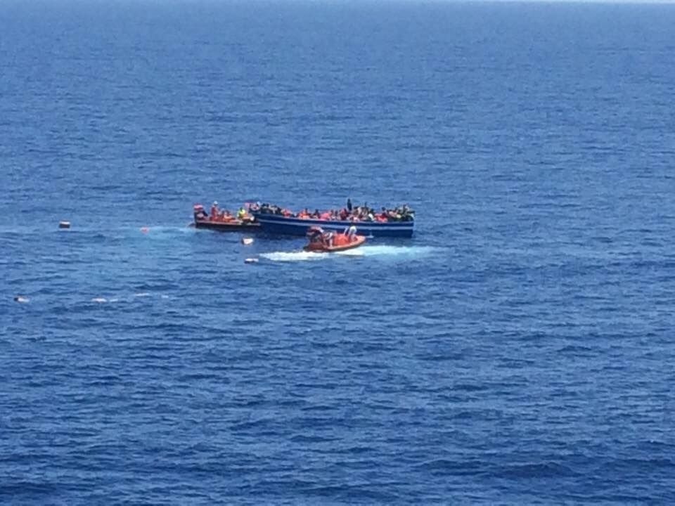 Båtflyktninger i Middelhavet. Illustrasjonsbilde.
 Foto: Kripos/NTB Scanpix