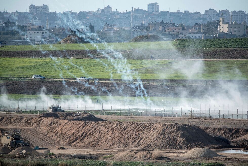Voldelige opptøyer på grensen mellom Gaza og Israel.
 Foto: Kobi Richter/TPS