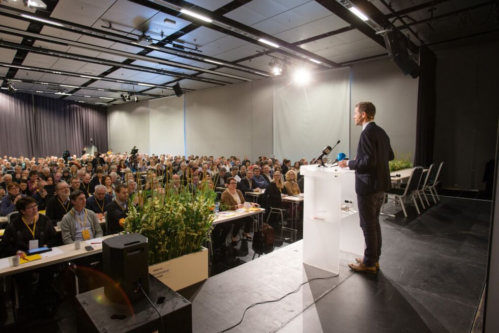 Partileder: Knut Arild Hareide taler til partiet på landskonferanse.
 Foto: Illustrasjonsfoto: NTB Scanpix