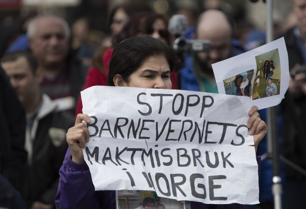 Illustrasjonsbilde fra en demonstrasjon foran Stortinget i 2016.
 Foto: Ole Berg-Rusten