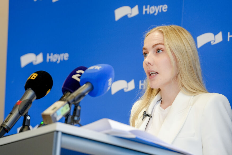 Høyres Mari Holm Lønseth mener Norge ikke kan ta imot mange flyktninger nå.
 Foto: Terje Bendiksby / NTB