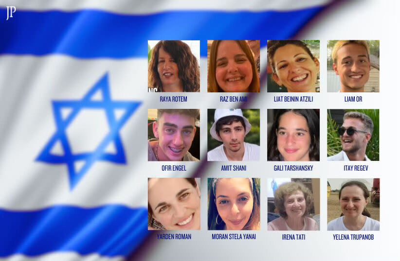 Tolv nye israelske gisler, inkludert to russiske med dobbelt statsborgerskap og fire fra Thailand er sluppet fri onsdag.
 Foto: X / Twitter