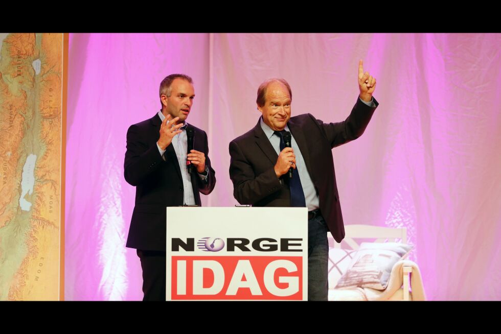 Norge IDAG-redaktør Bjarte Ystebø og pastor Mark Sartin mobiliserer til bønn for alle i Norge i oktober.
 Foto: Tor-Bjørn Nordgaard