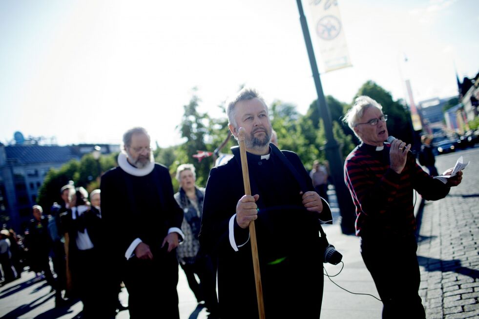 Sørgetog: Ludvig Nessa leder også i år sørgetog 13. juni over alle de liv som har gått tapt i abort.
 Foto: Stian Lysberg Solum / NTB scanpix