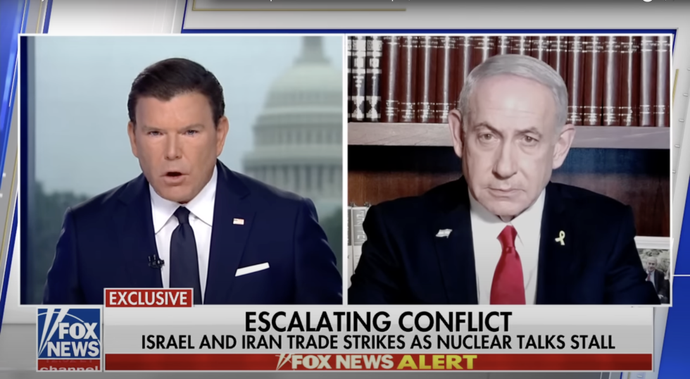 Benjamin Netanyahu ble nylig intervjuet av Brett Baier i «Special Report» på Fox News.
 Foto: Skjermdump Fox News / YouTube