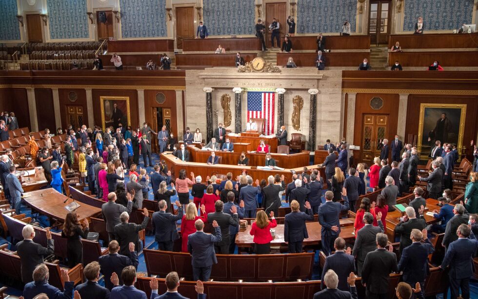 Den 117. amerikanske kongressen ble åpnet søndag den 3. januar 2021
 Foto: Phi Nguyen