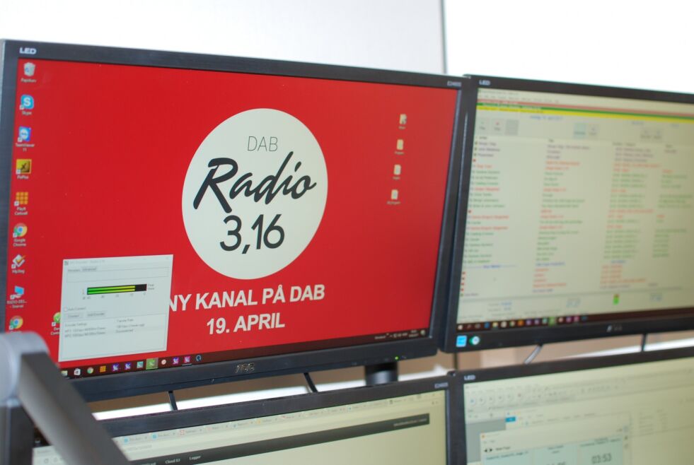 Nå er radio 3,16 i gang.
 Foto: Inger Anna Drangsholt