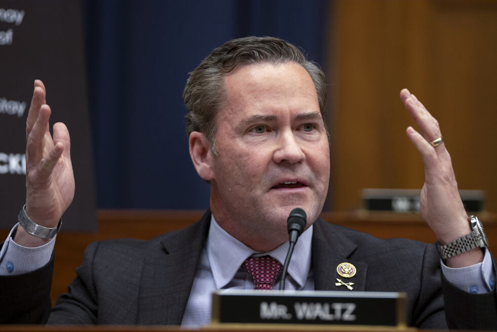 Mike Waltz taler under en høring i Washington, 29. februar 2024.
 Foto: NTB/AP/Mark Schiefelbein