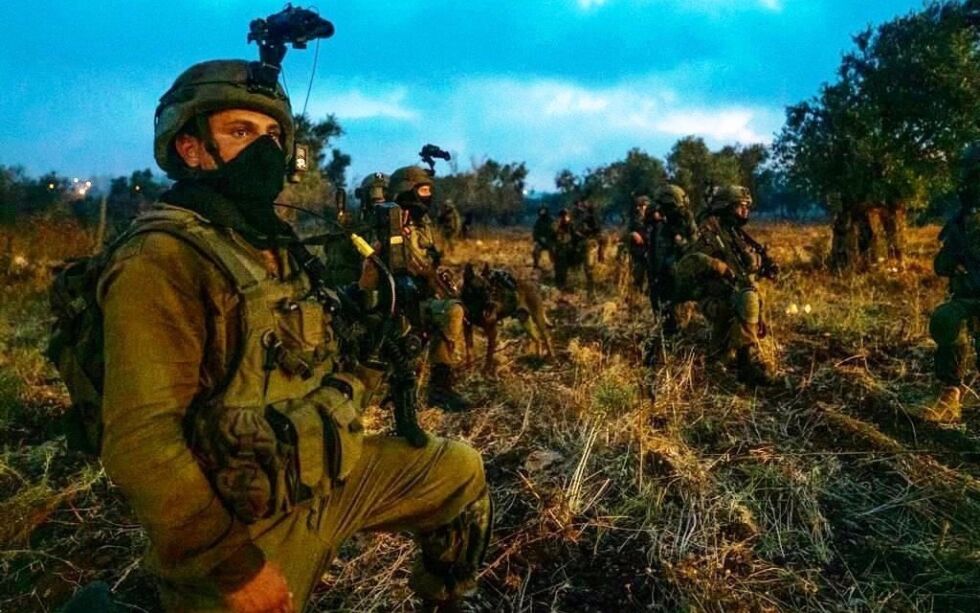 Israelske styrker i aksjon i Judea og Samaria for å pågripe personer mistenkte for terrorvirksomhet.
 Foto: IDF