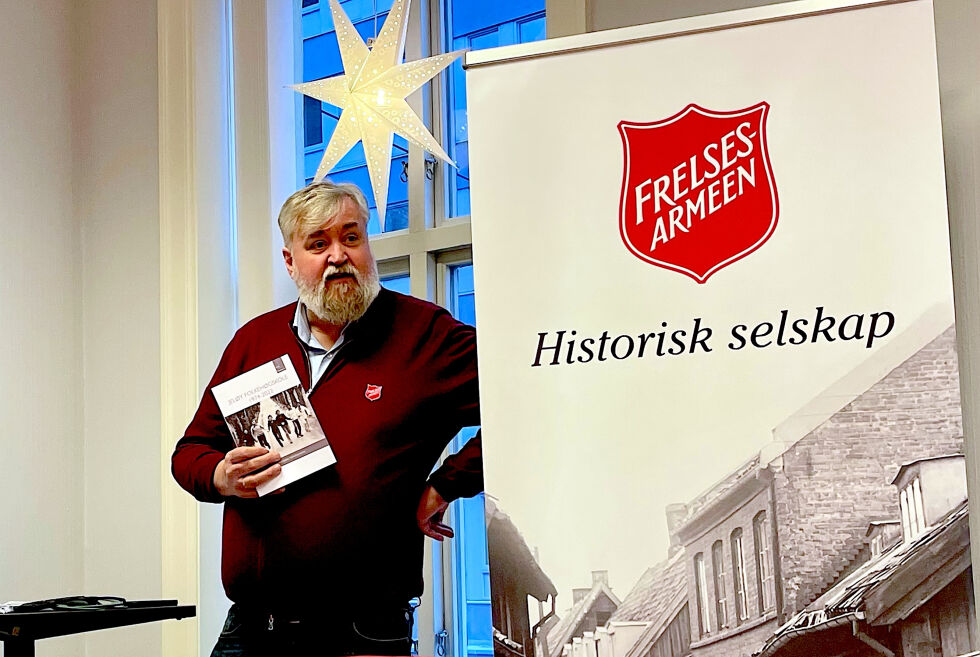 VETERAN: Per Arne Krumsvik er selve krumtappen i Frelsesarmeens Historiske Selskap. I helgen ble han på nytt gjenvalgt som styreleder.
 Foto: Privat.