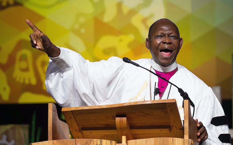 DØD: Biskop John Yambasu var en engasjert og engasjerende taler og leder med et nært forhold til norske metodister. Søndag omkom han i hjemlandet Sierra Leone.
 Foto: Metodistkirken i Norge.