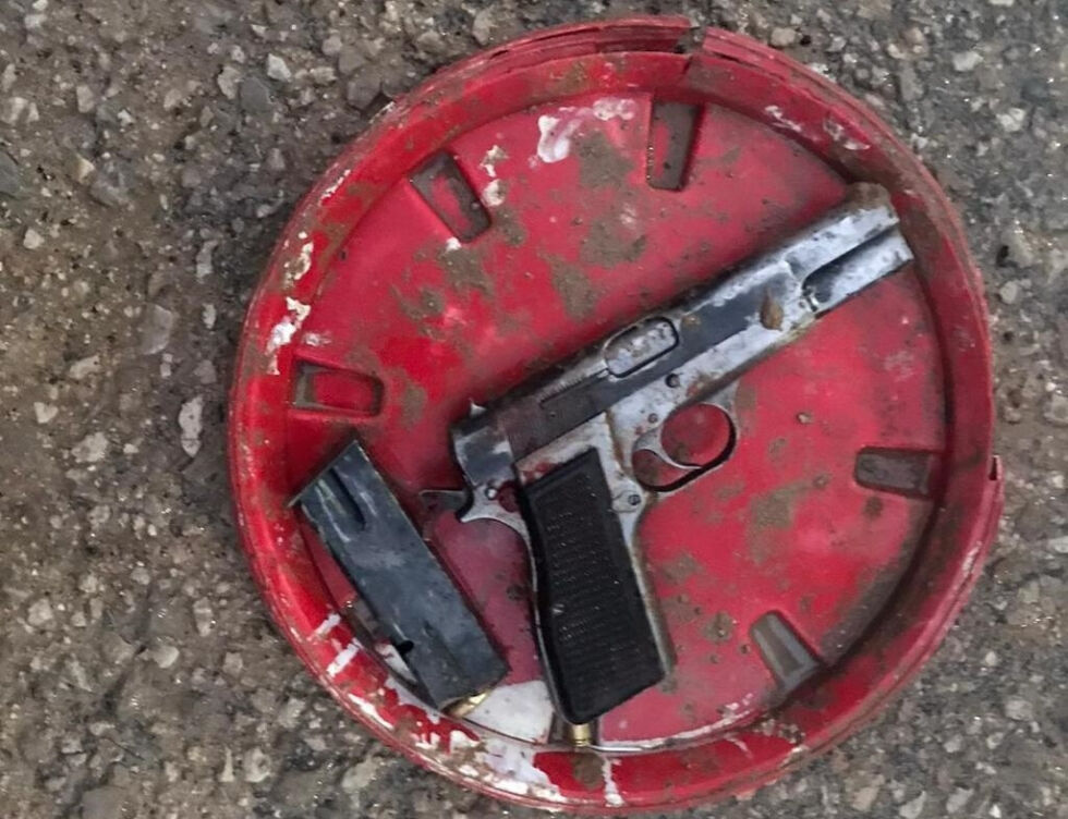 Våpenet som ble brukt til å skyte mot de israelske politistyrkene.
 Foto: Israel Police/TPS