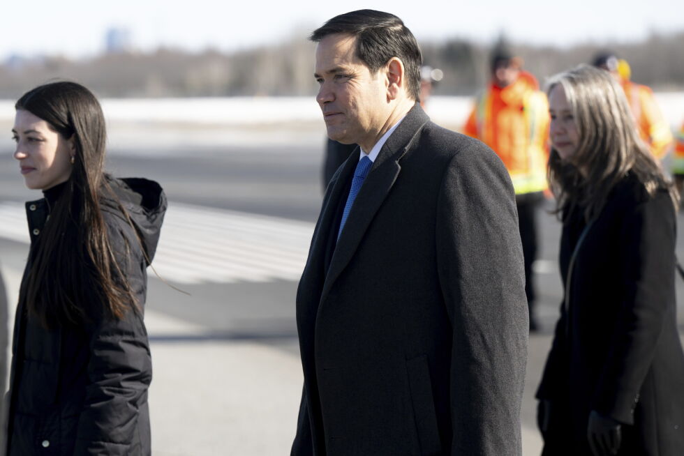 Marco Rubio ankommer her Canada.
 Foto: NTB/AP/Saul Loeb
