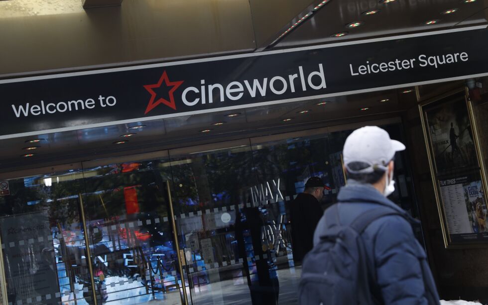 Cineworld kino på Leicester Square i London. Illustrasjonsbilde.
 Foto: Alastair Grant/AP/NTB