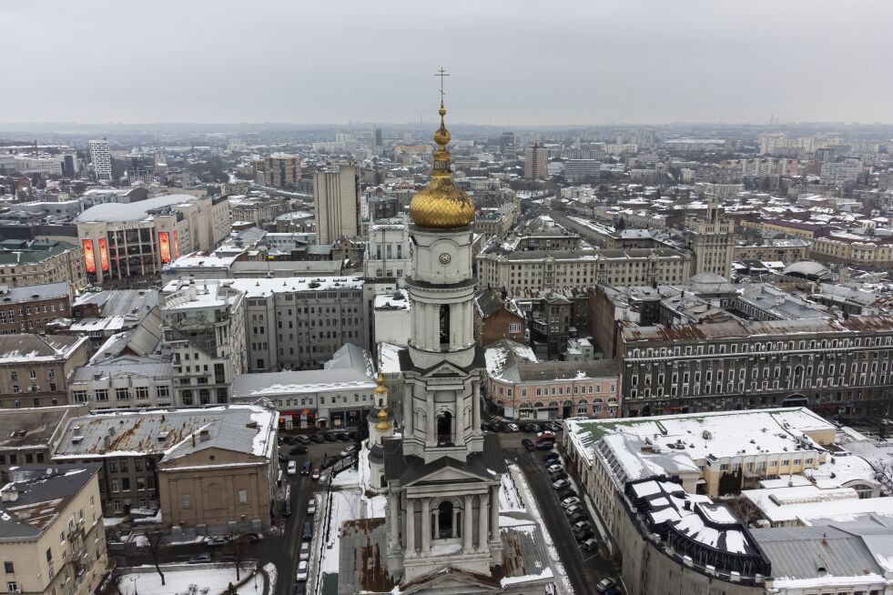 The Assumption or Dormition Cathedral, Den ortodokse hovedkirken i Kharkov, Ukraina.
 Foto: Ap