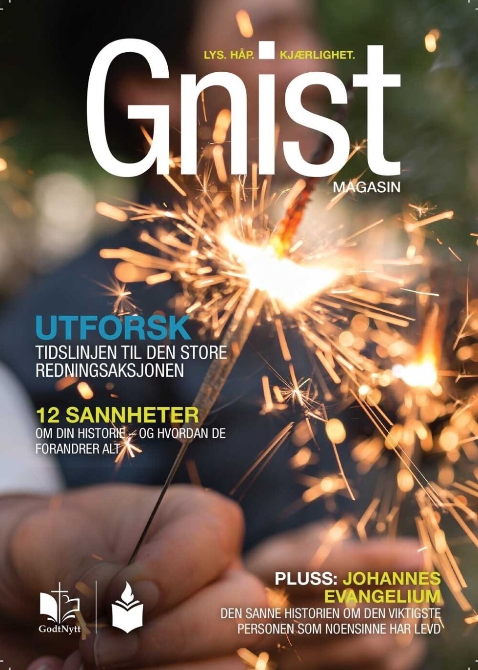 Magasinet «GNIST» er rettet mot ungdom og kirkefremmede.
 Foto: Skjermdump