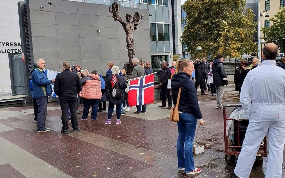Rundt 2-300 personer har deltatt på Jesus-marsjene som har vært arrangert i Ålesund de siste årene. Flere har blitt både frelst og helbredet.
 Foto: Privat