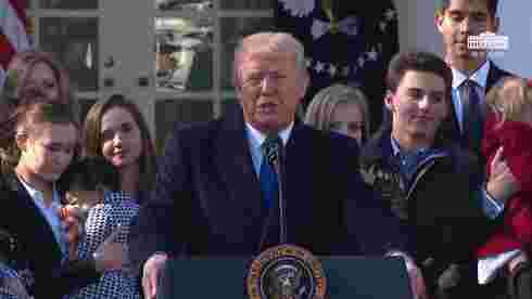 USAs President Donald Trump taler til «Marsj for livet 2018», 19. januar 2018