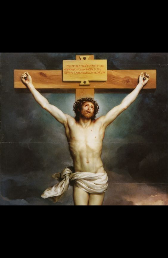 Jesus kristus, Guds offerlam: Maleri: Anton Raphael Mengs, 1700-tallet.