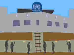 Dekker seg bak UNRWA