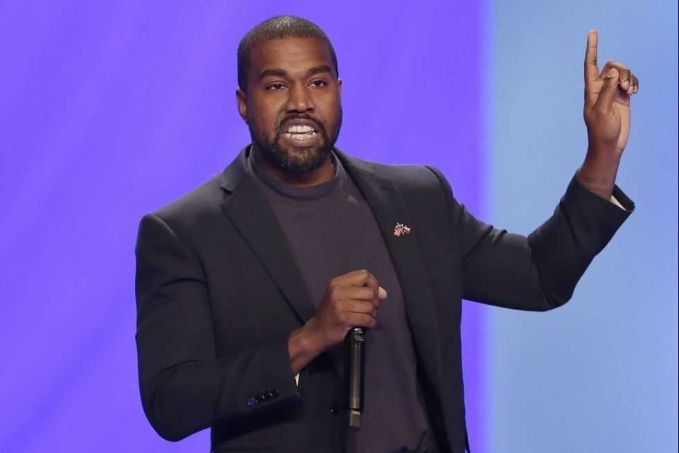 PRESIDENTKANDIDAT: Hip hop-stjerne Kanye West sier han går inn for å vinne når han stiller som presidentkandidat for «The Birthday Party» mot Trump og Biden i høst.
 Foto: Michael Syke/NTB Scanpix
