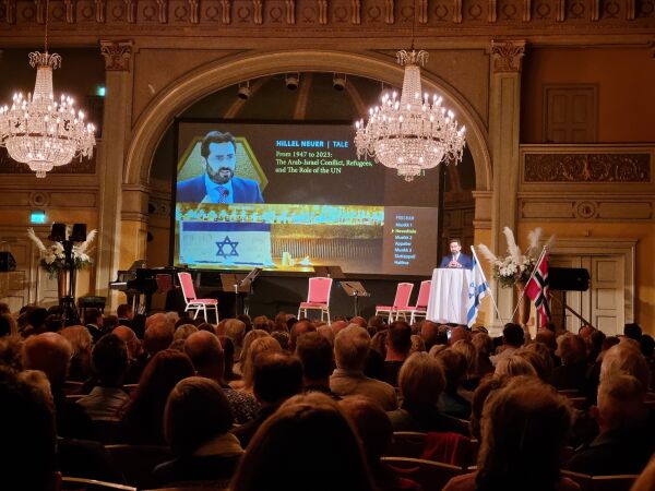 500 møtte til støttemarkering for Israel i Oslo