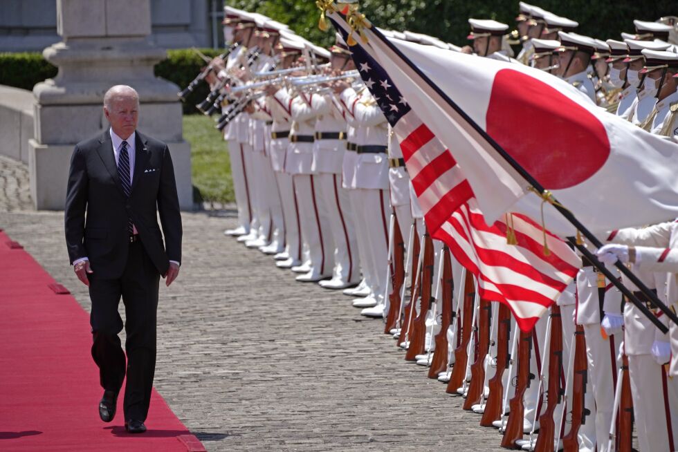 USAs president Joe Biden på besøk i Japan.
 Foto: Ap