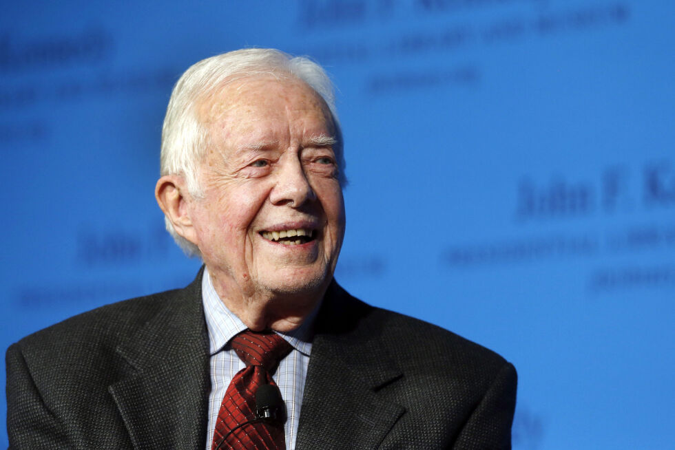 Tidligere president Jimmy Carter mottar nå hospice-behandling i sitt eget hjem.
 Foto: NTB/AP Photo/Elise Amendola, File
