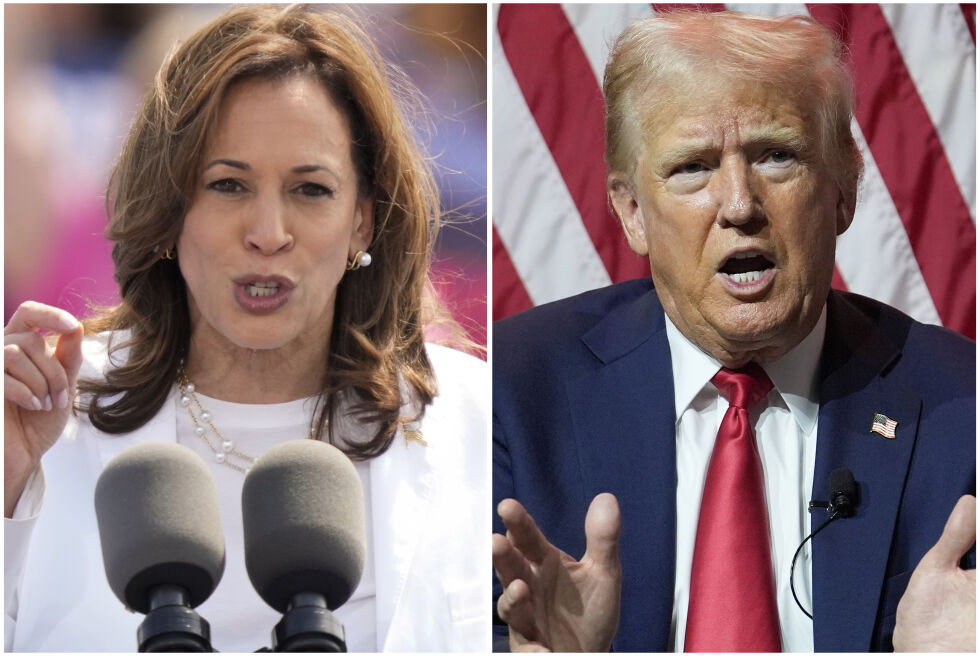 KRISTEN BAKGRUNN: Kamala Harris og Donald Trump har begge identifisert seg som kristne.
 Foto: NTB/AP
