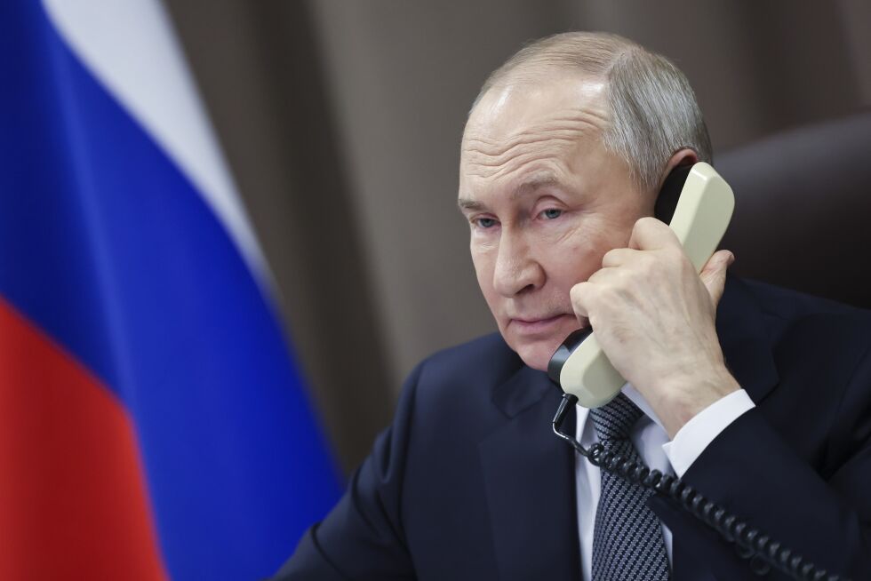 Russlands president Vladimir Putin har planer om egen Eurovisjon-variant.
 Foto: NTB/Alexander Kazakov, Sputnik, Kremlin Pool Photo via AP