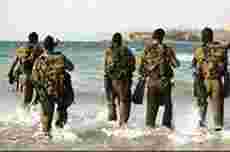 På øvelse med Israels commando-soldater