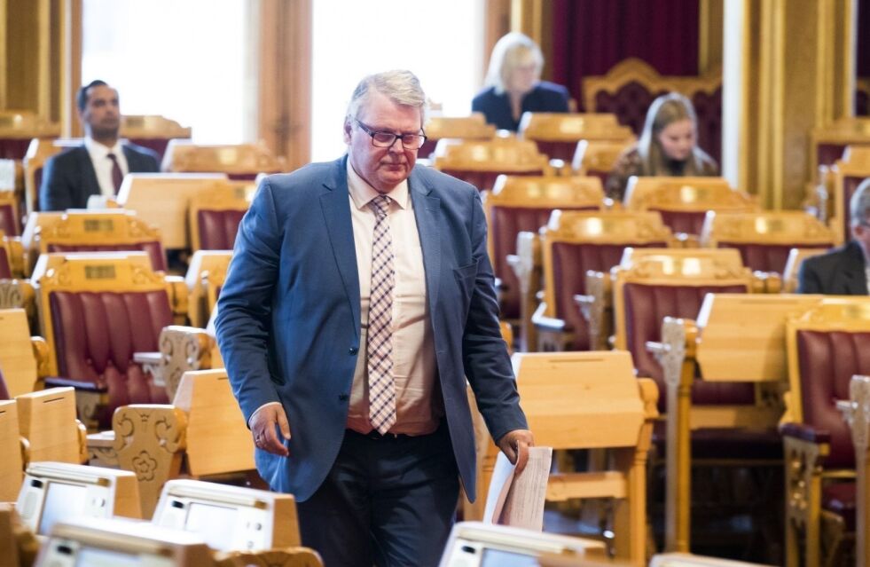 Parlamentarisk leder i KrF, Hans Fredrik Grøvan sier at KrF og Venstre jobber med tanke på å fremme et løst Moria-forslag i Stortinget.
 Foto: Terje Pedersen/NTB Scanpix