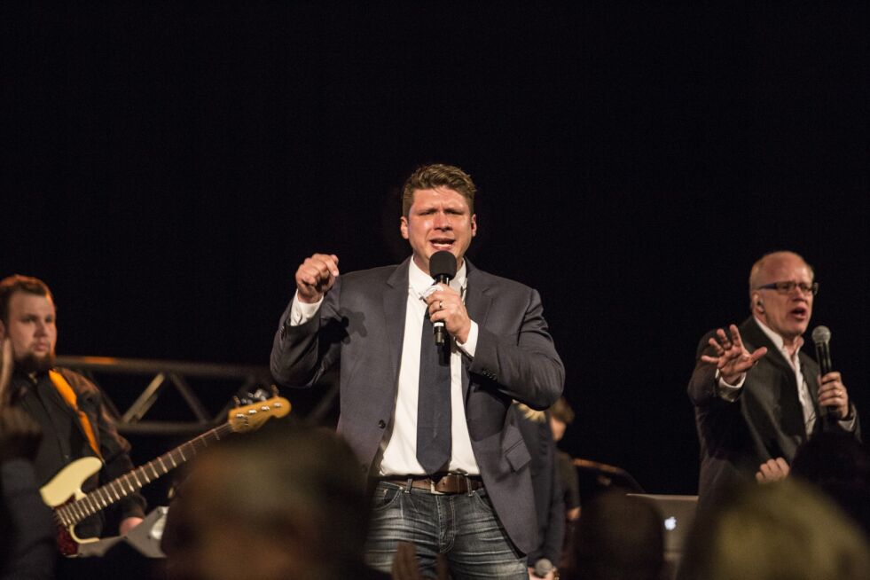 Evangelist Daniel Kolenda talte i Sapsborg i helgen.
 Foto: Jessica Flaten, USiØ