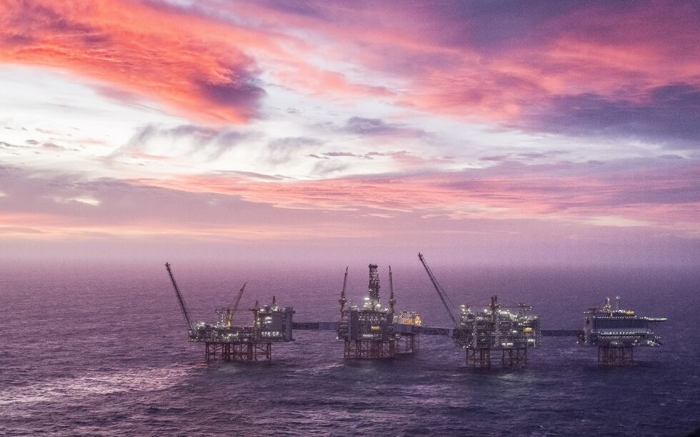 Johan Sverdrup er det tredje største oljefeltet på norsk sokkel, med forventede ressurser på 2,7 milliarder fat oljeekvivalenter. Det ble offisielt åpnet i 2020.
 Foto: Carina Johansen / NTB