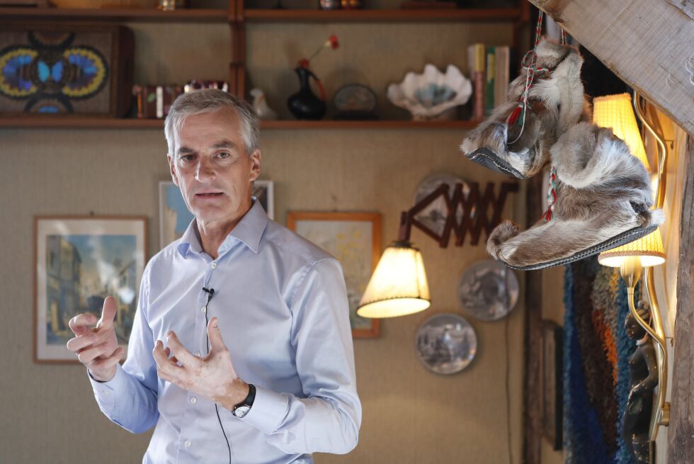 Ap-leder Jonas Gahr Støre opplever økt oppslutning på onsdagens NRK-måling, men må basere seg på støtte fra MDG. Foto: Torstein Bøe / NTB scanpix