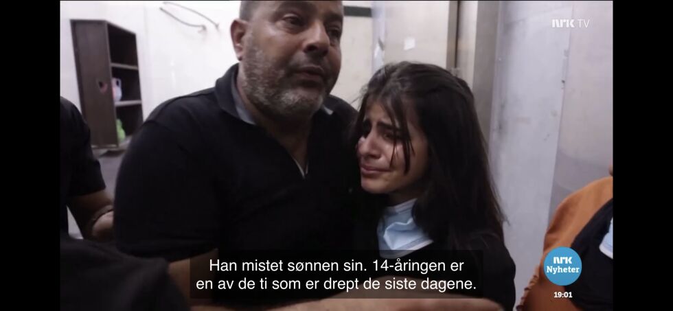 NRK løy om alderen og unnlot å si at gutten som døde i kampene med israelske soldater var terrorist og medlem av Islamsk Jihad.
 Foto: Skjermdump NRK