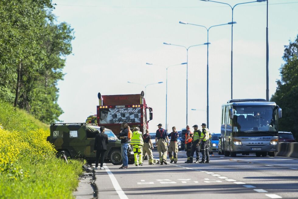 Sian-leder Lars Thoresen og fire andre personer var om bord i bilen som veltet. Ingen ble alvorlig skadd.
 Foto: Annika Byrde / NTB