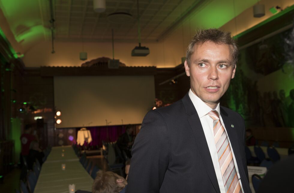 Ola Borten Moe trekker seg som nestleder av Senterpartiet. Bildet er fra partiets valgvake i Oslo i september.
 Foto: NTB Scanpix