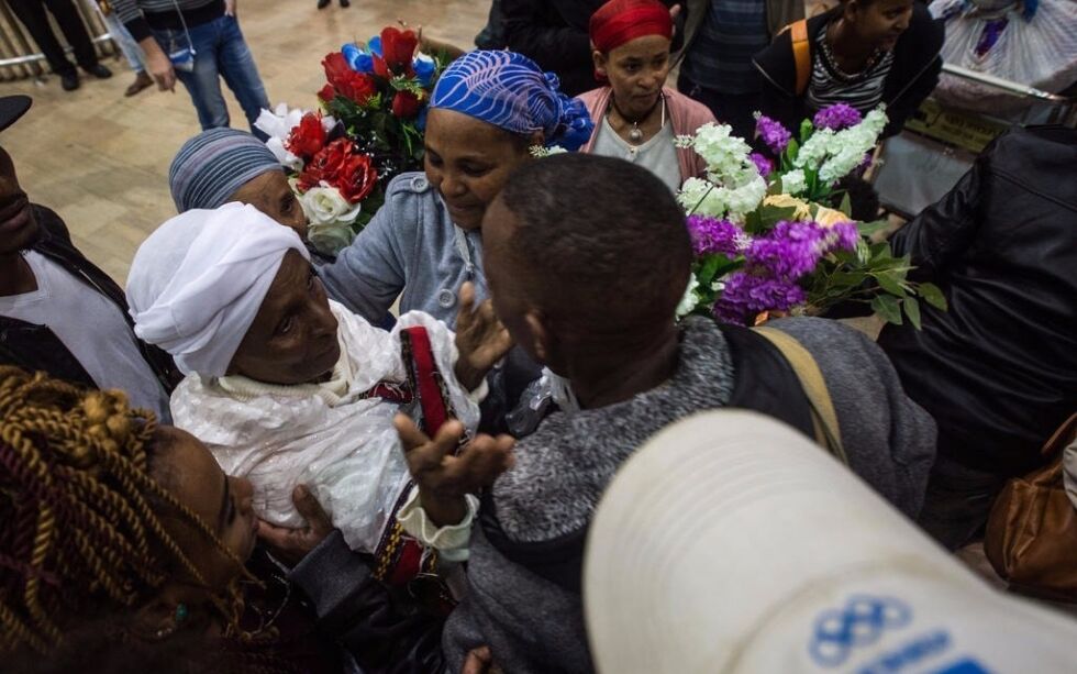 Her ankommer medlemmer av Falash Mura i Etiopia Israel for første gang. Arkivbilde fra 2017.
 Foto: Kobi Richter / TPS