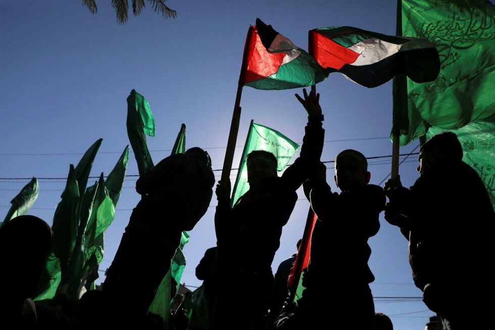 Anti-israelsk demonstrasjon på Gaza-stripen.
 Foto: Majdi Fathi/TPS