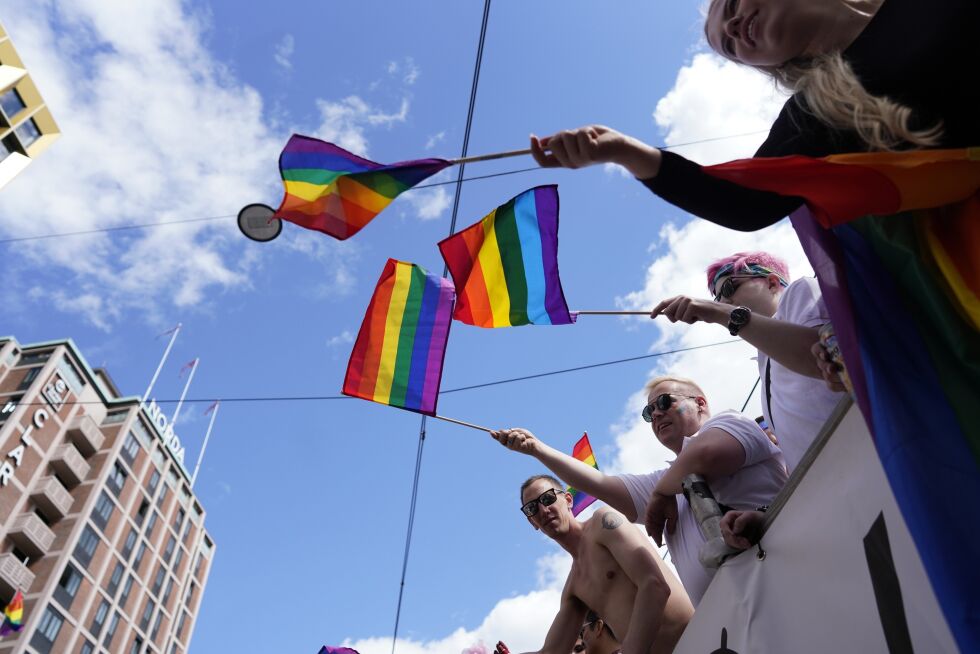 Homoparade: Mange kaller juni for PRIDE-måneden.
 Foto: NTB scanpix