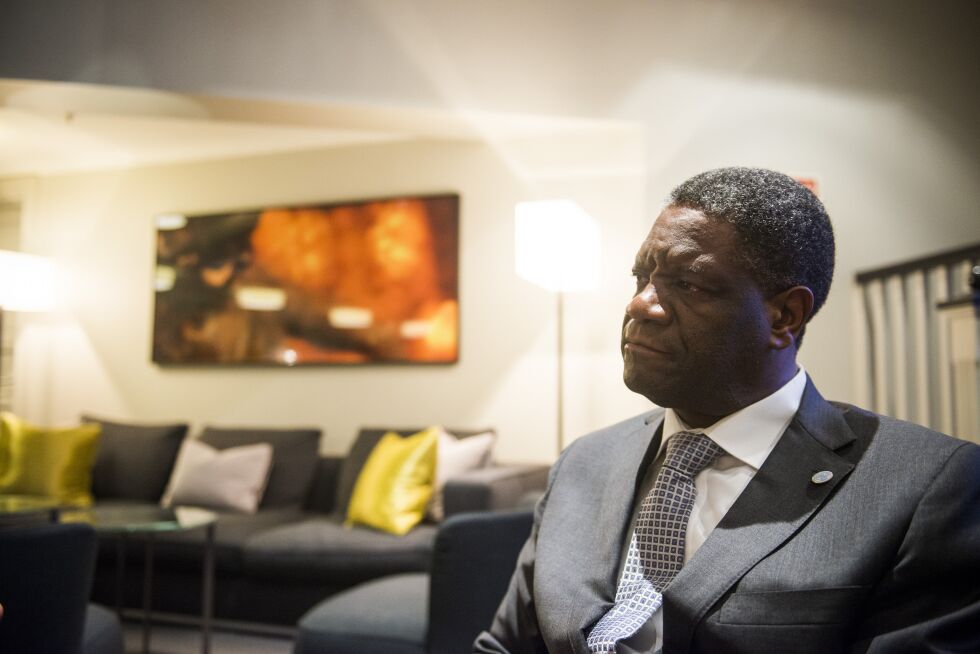 Denis Mukwege fra Kongo. Mukwege er pinsevenn.
 Foto: NTB scanpix