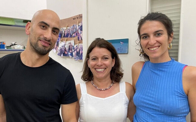 Dr. Nour Ershaid, Prof. Neta Erez & Lea Monteran.
 Foto: Tel Aviv University