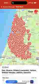 Alarmer over hele Israel